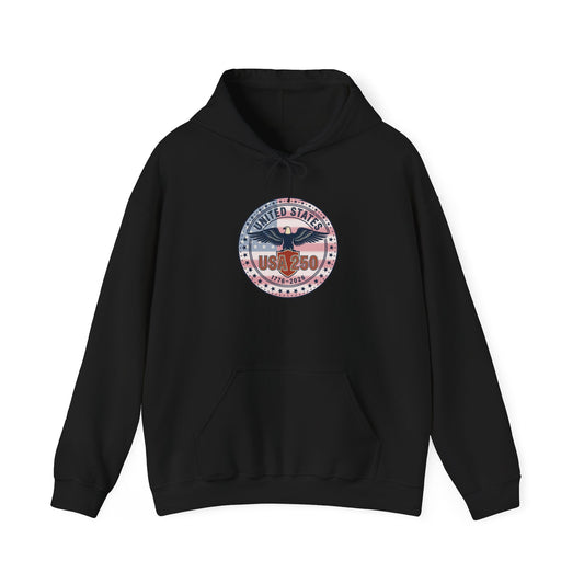 250th Anniversary Patriotic Seal Hoodie | 4th of July, USA Bicentennial Style