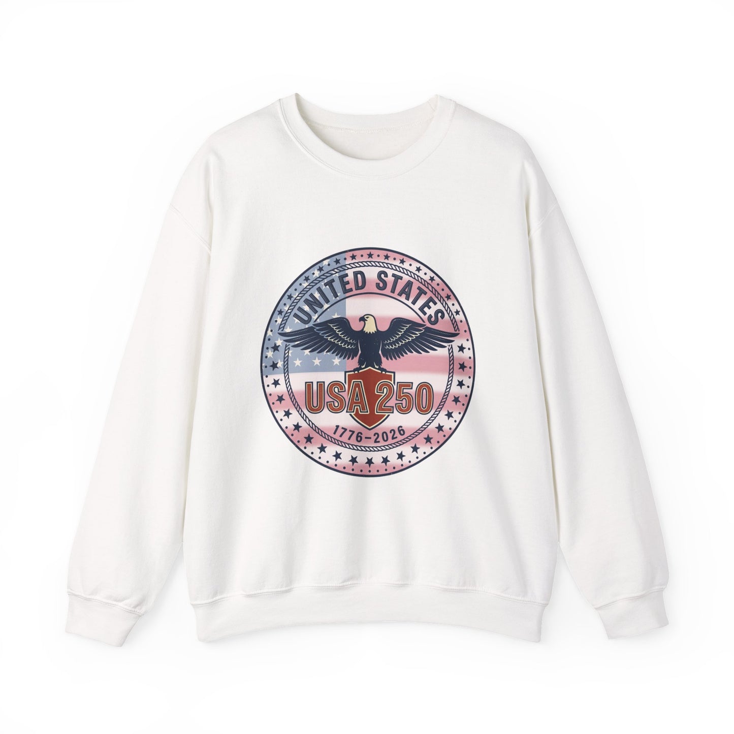 USA 250 Eagle Seal Crewneck Sweatshirt | 4th of July 1776-2026 Patriotic