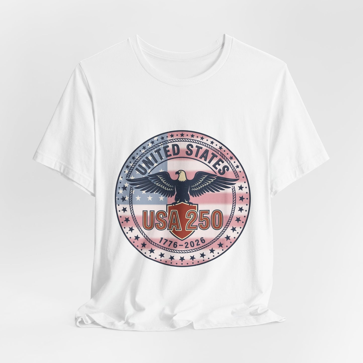 USA 250 Eagle Emblem T-Shirt | 1776-2026 Patriotic 4th of July Anniversary