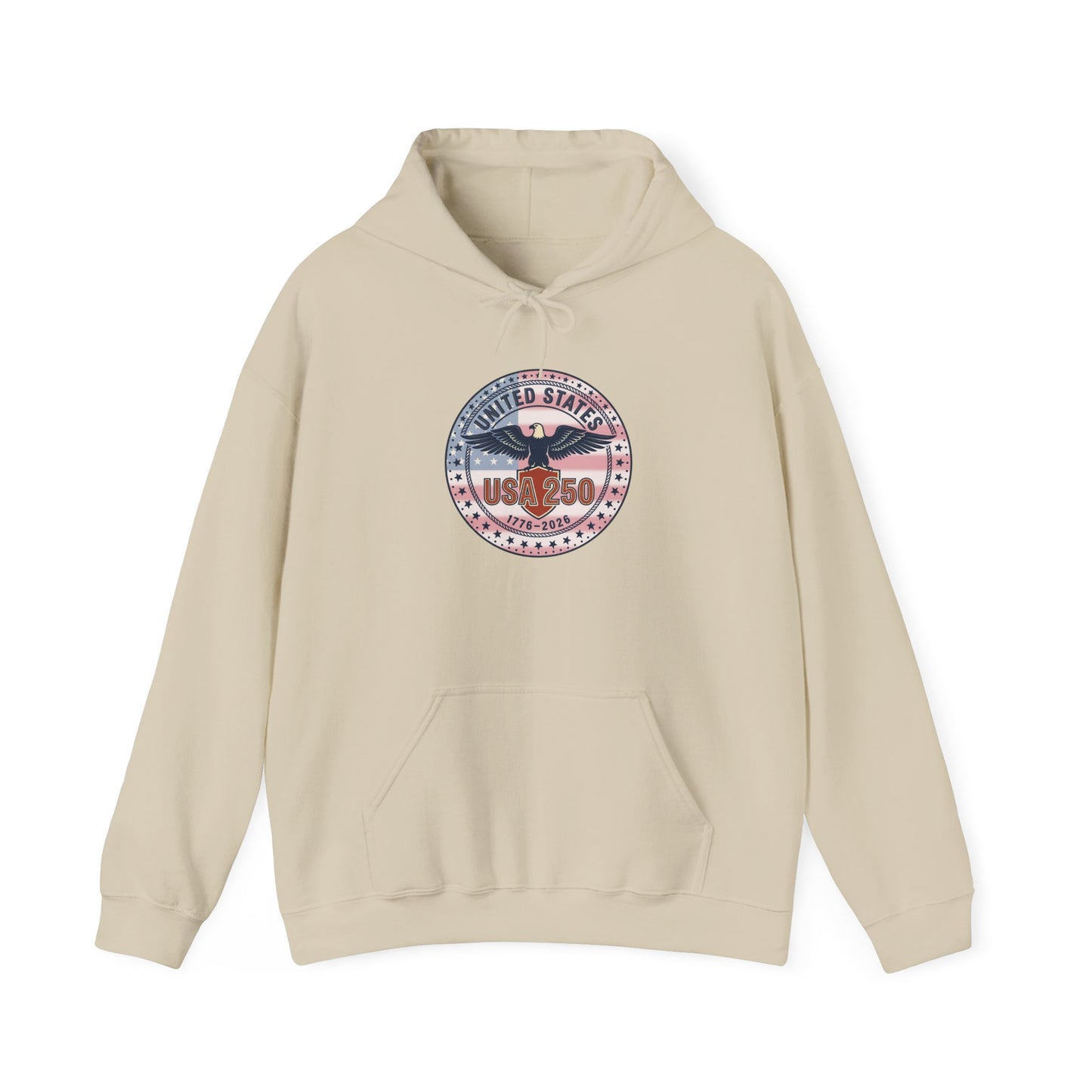 250th Anniversary Patriotic Seal Hoodie | 4th of July, USA Bicentennial Style