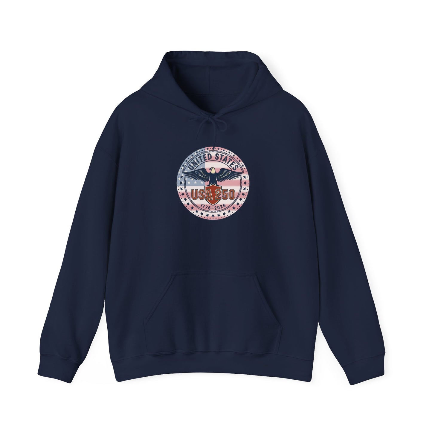 250th Anniversary Patriotic Seal Hoodie | 4th of July, USA Bicentennial Style
