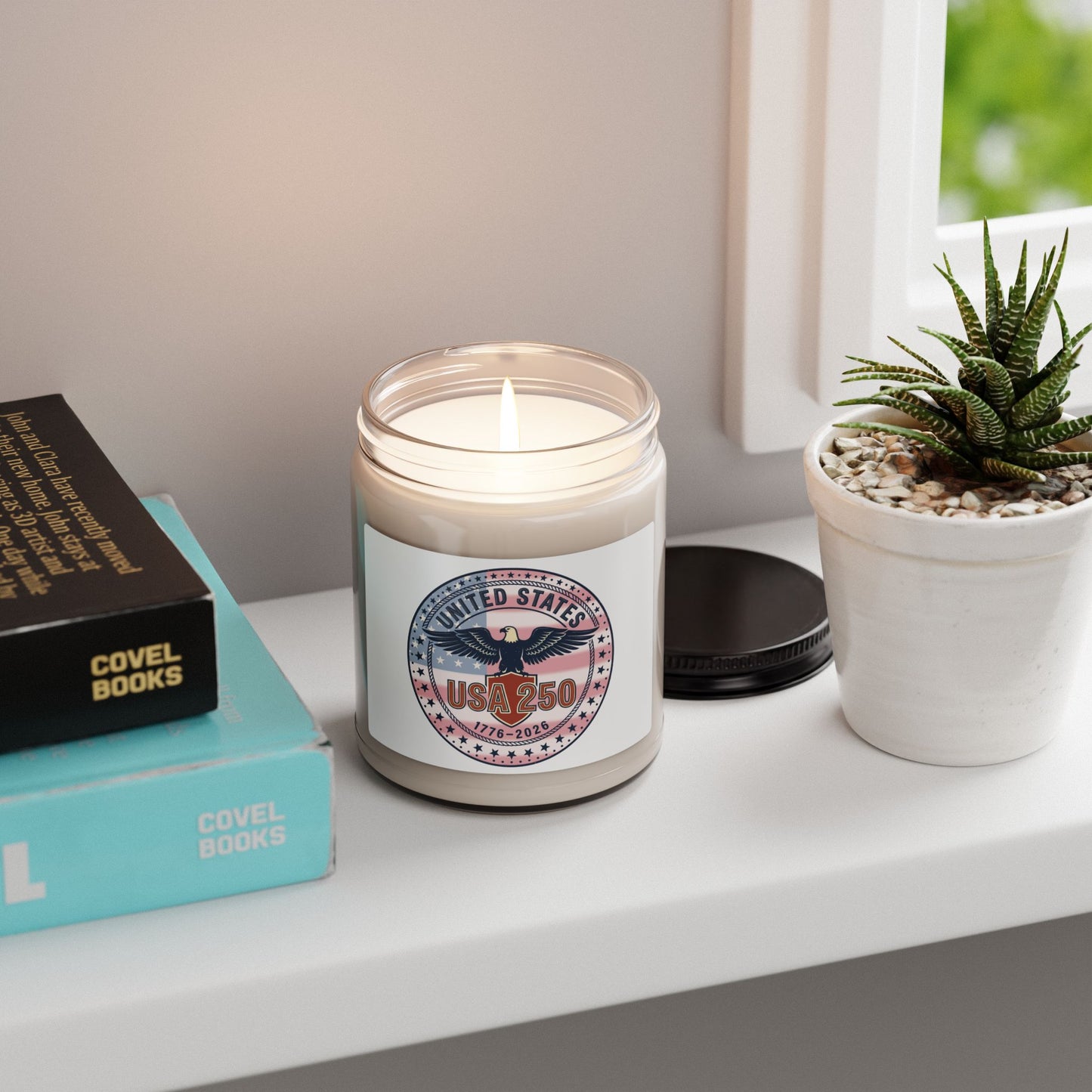 USA 250 Anniversary Candle, 250th 4th of July Patriotic Soy Candle