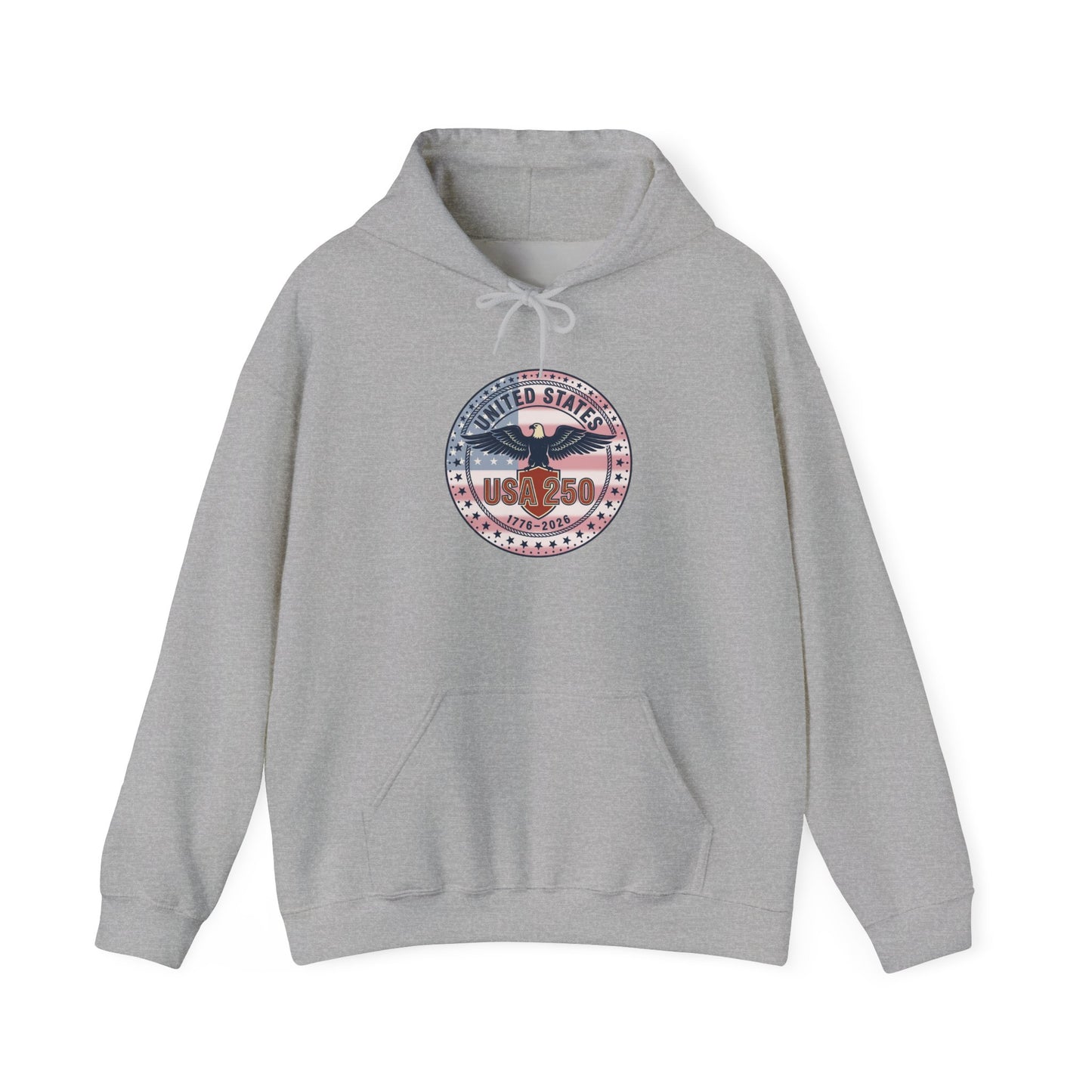 250th Anniversary Patriotic Seal Hoodie | 4th of July, USA Bicentennial Style