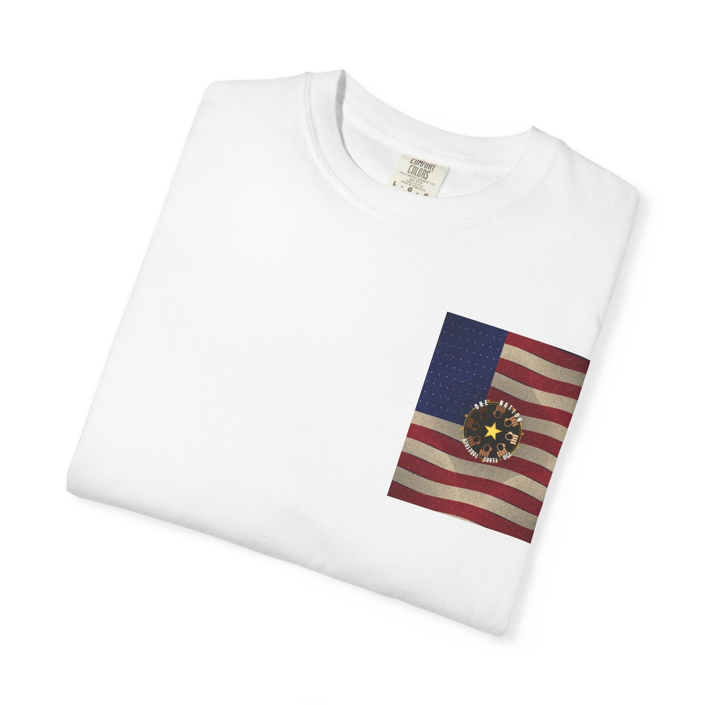 Vintage American Flag T-Shirt with Cherokee Seal — Patriotic Native Pride Tee