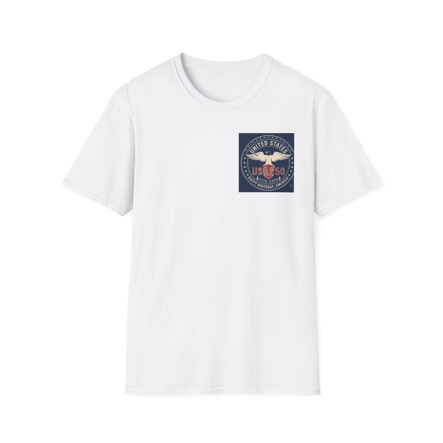 USA 250 Eagle Patch T-Shirt — United States 1776–2026 Commemorative Tee