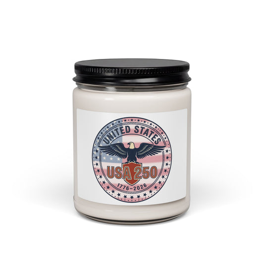 USA 250 Anniversary Candle, 250th 4th of July Patriotic Soy Candle