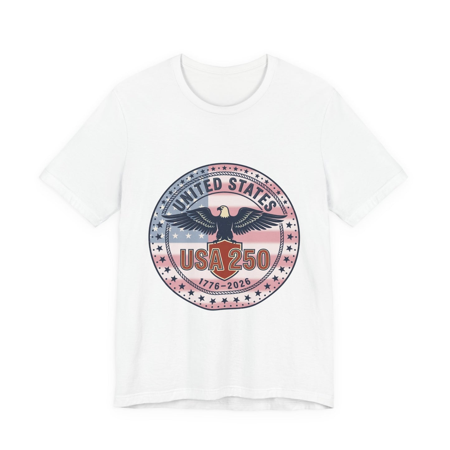 USA 250 Eagle Emblem T-Shirt | 1776-2026 Patriotic 4th of July Anniversary