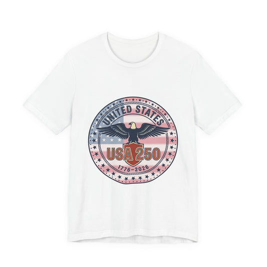 USA 250 Eagle Emblem T-Shirt | 1776-2026 Patriotic 4th of July Anniversary