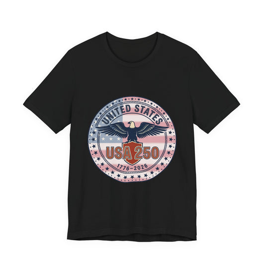 USA 250 Eagle Emblem T-Shirt | 1776-2026 Patriotic 4th of July Anniversary