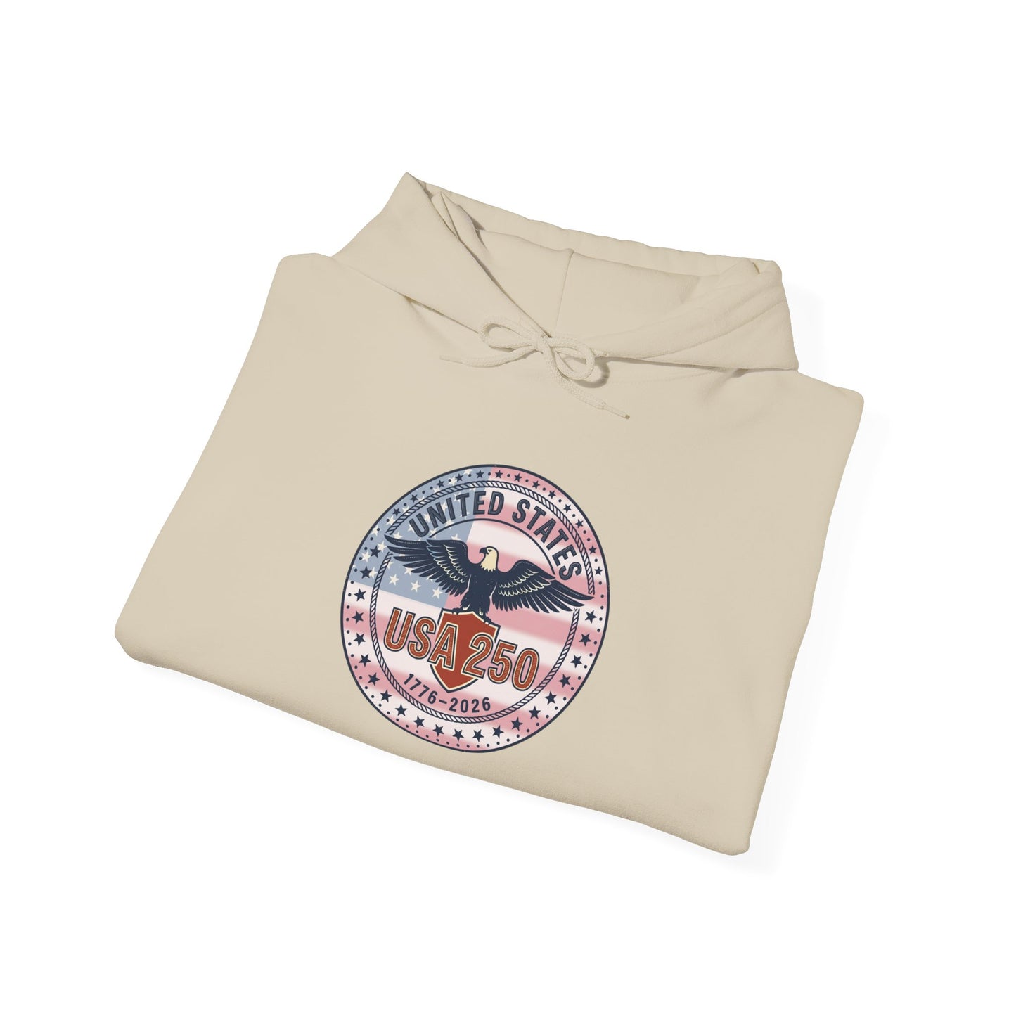 250th Anniversary Patriotic Seal Hoodie | 4th of July, USA Bicentennial Style