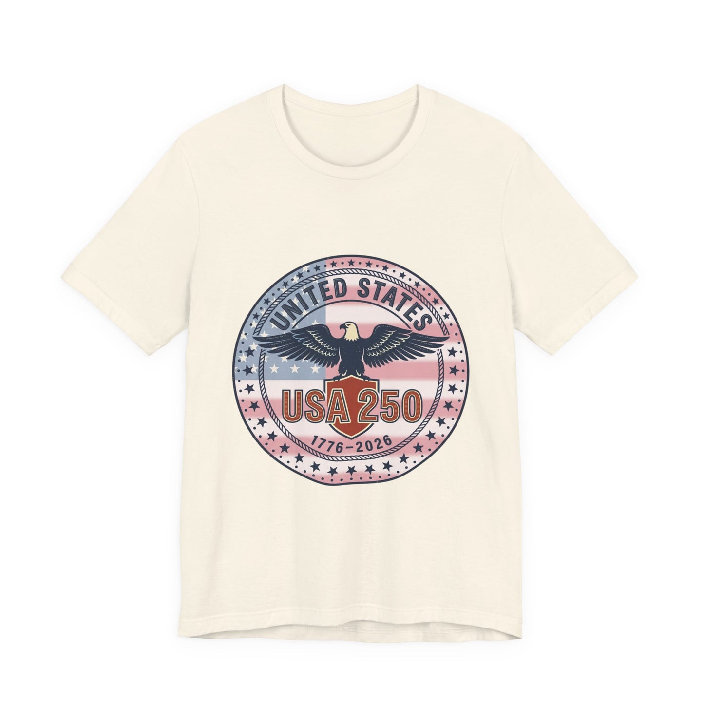 USA 250 Eagle Emblem T-Shirt | 1776-2026 Patriotic 4th of July Anniversary