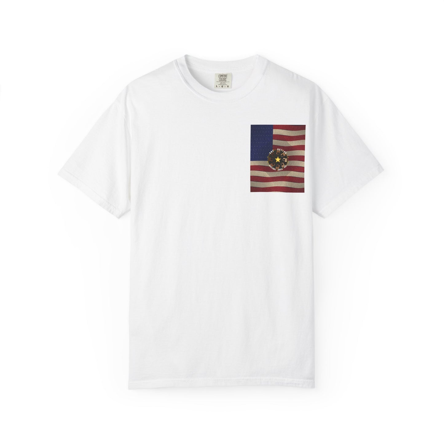 Vintage American Flag T-Shirt with Cherokee Seal — Patriotic Native Pride Tee