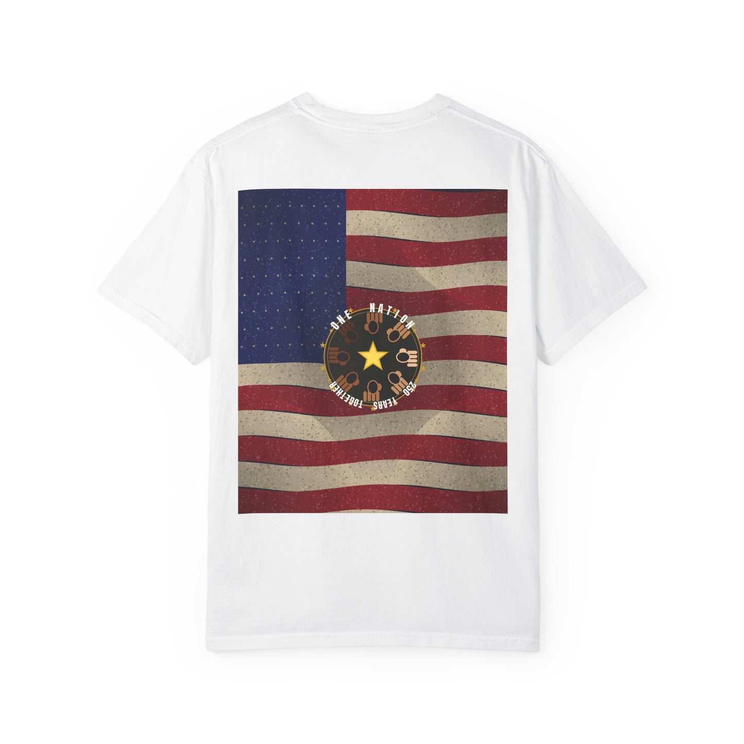 Vintage American Flag T-Shirt with Cherokee Seal — Patriotic Native Pride Tee